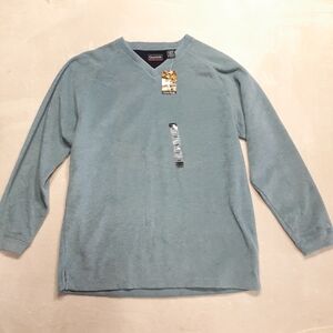 Ocean Pacific Mens V-Neck Pullover Sweater Sz.2XL/Blue/Fleece/Winter-New